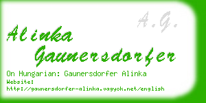 alinka gaunersdorfer business card